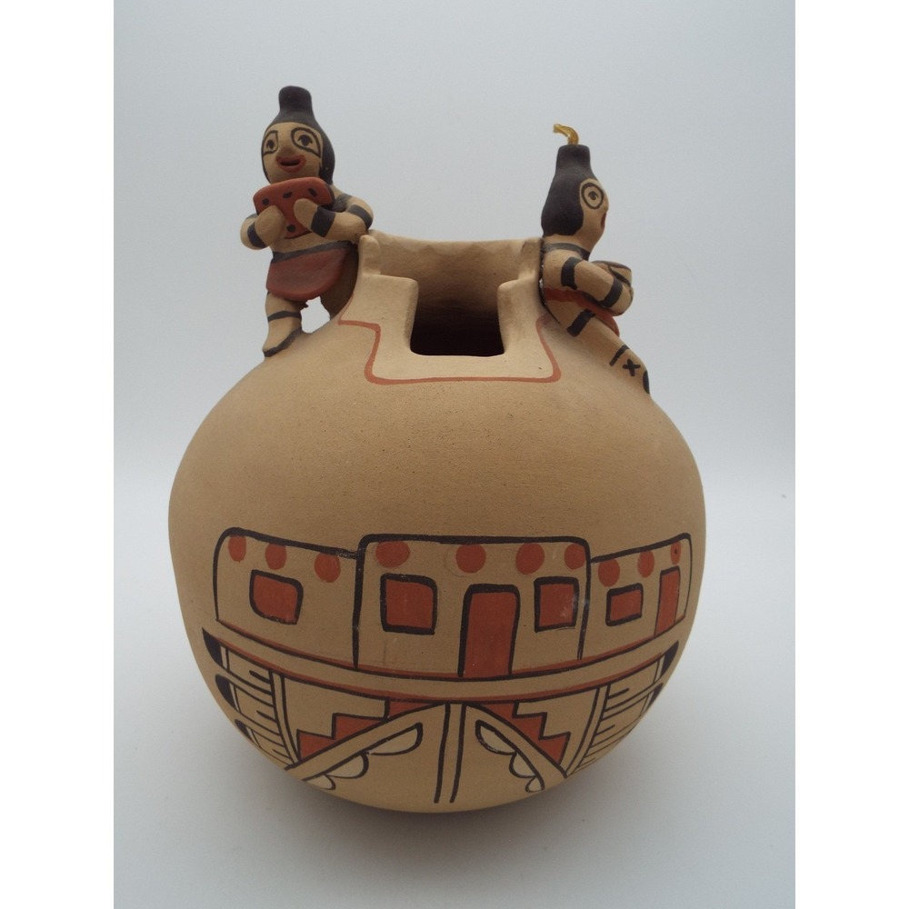 #45 - Native American Pottery Signed L. Lucero, Jemez